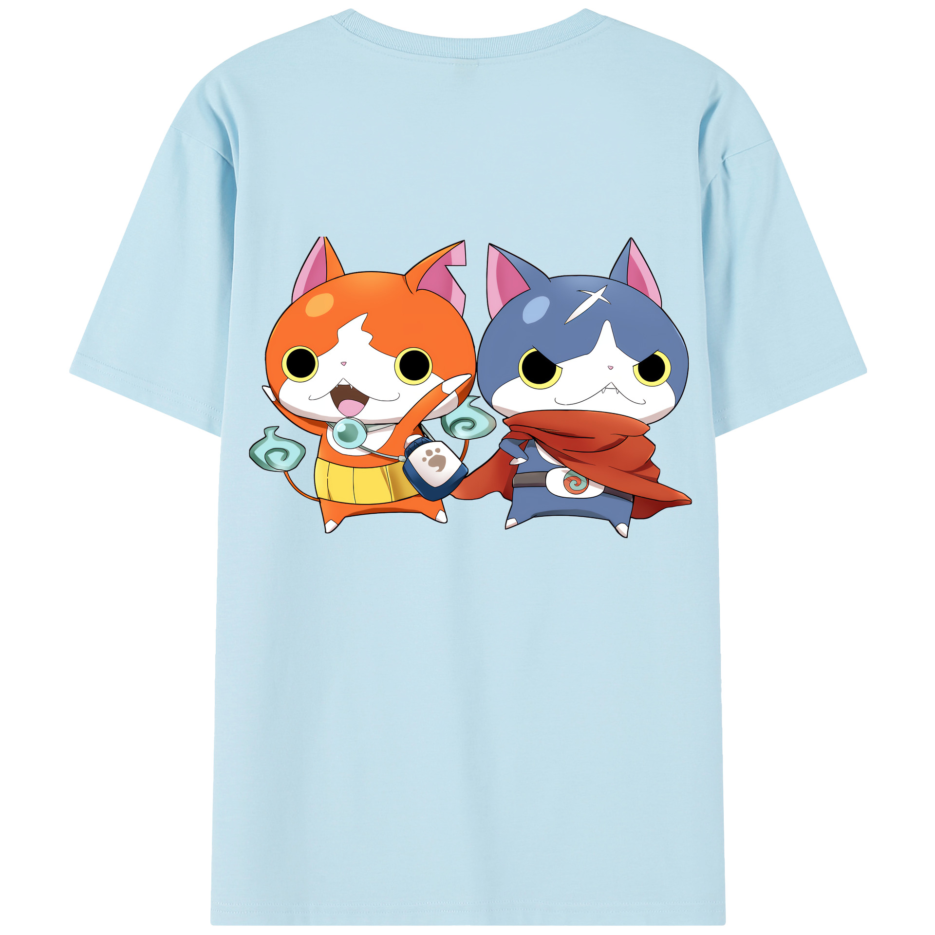 （画像用） 妖怪ウォッチ Yo-kai Watch 綿100％半袖Tシャツ（背面プリント）